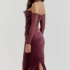 Leora Mulberry trägerloses Midikleid Leora Mulberry trägerloses Midikleid