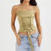 Letitia Olive Satin-Schnürkorsett Letitia Olive Satin-Schnürkorsett