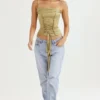 Letitia Olive Satin-Schnürkorsett Letitia Olive Satin-Schnürkorsett