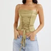 Letitia Olive Satin-Schnürkorsett Letitia Olive Satin-Schnürkorsett