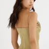 Letitia Olive Satin-Schnürkorsett Letitia Olive Satin-Schnürkorsett