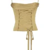 Letitia Olive Satin-Schnürkorsett Letitia Olive Satin-Schnürkorsett