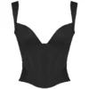 Liberty Schwarzes Satin-Korsett Liberty Schwarzes Satin-Korsett