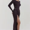 Lilas Espresso Strick-Midirock Lilas Espresso Strick-Midirock