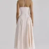 Lilli Blush Peek-a-Boo Keyhole Baumwoll-Midi-Kleid