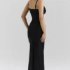 Lini Schwarzes Maxikleid aus Mesh Lini Schwarzes Maxikleid aus Mesh