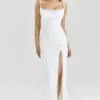 Lini Weißes Maxikleid aus Mesh Lini Weißes Maxikleid aus Mesh