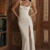 Lini Weißes Maxikleid aus Mesh Lini Weißes Maxikleid aus Mesh