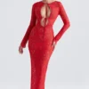 Lisandra – Rotes Maxikleid aus Spitze Lisandra – Rotes Maxikleid aus Spitze