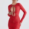 Lisandra – Rotes Maxikleid aus Spitze Lisandra – Rotes Maxikleid aus Spitze