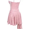 Lola Pink Jacquard-Minikleid mit Drapierung Lola Pink Jacquard-Minikleid mit Drapierung