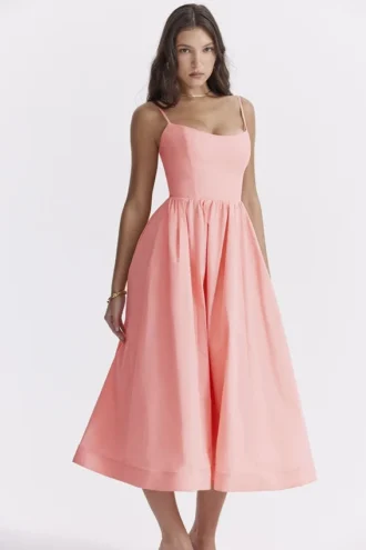 Lolita Apricot Korsettsommerkleid