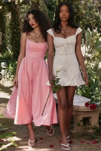Lolita Apricot Korsettsommerkleid