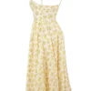 Lolita Buttercup Vintage-Korsetts-Sommerkleid aus Baumwolle mit Blumenprint Lolita Buttercup Vintage-Korsetts-Sommerkleid aus Baumwolle mit Blumenprint