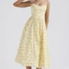 Lolita Buttercup Vintage-Korsetts-Sommerkleid aus Baumwolle mit Blumenprint Lolita Buttercup Vintage-Korsetts-Sommerkleid aus Baumwolle mit Blumenprint