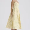 Lolita Buttercup Vintage-Korsetts-Sommerkleid aus Baumwolle mit Blumenprint Lolita Buttercup Vintage-Korsetts-Sommerkleid aus Baumwolle mit Blumenprint