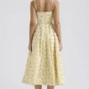 Lolita Buttercup Vintage-Korsetts-Sommerkleid aus Baumwolle mit Blumenprint Lolita Buttercup Vintage-Korsetts-Sommerkleid aus Baumwolle mit Blumenprint