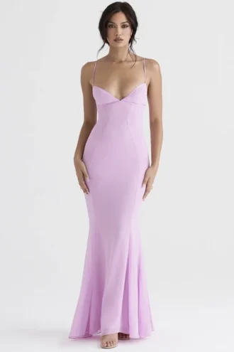 Loren Rosa Maxikleid