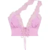 Lorena Pink Floaty Cropped Top Lorena Pink Floaty Cropped Top