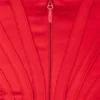 Loretta – Rotes Satin-Schulterfreies Kleid Loretta – Rotes Satin-Schulterfreies Kleid