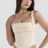 Lottie Gingerbread Gingham Korsett Lottie Gingerbread Gingham Korsett