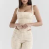 Lottie Gingerbread Gingham Korsett Lottie Gingerbread Gingham Korsett