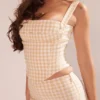 Lottie Gingerbread Gingham Korsett Lottie Gingerbread Gingham Korsett