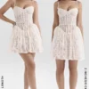 Louisa Vintage Mini-Kleid aus cremefarbener Spitze Louisa Vintage Mini-Kleid aus cremefarbener Spitze