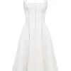 Loulou Midi-Kleid in Elfenbein mit Neckholder Loulou Midi-Kleid in Elfenbein mit Neckholder