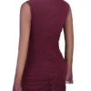 Lucasta Mulberry gerafftes Minikleid Lucasta Mulberry gerafftes Minikleid