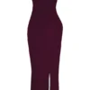 Lucia Grape – trägerloses Korsetts-Maxikleid Lucia Grape – trägerloses Korsetts-Maxikleid