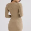 Lucille Camel Fuzzy Maxikleid Lucille Camel Fuzzy Maxikleid