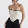 Luette Beige Satin-Korsett mit Bügeln Luette Beige Satin-Korsett mit Bügeln