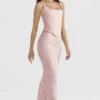 Luisette Rosa Metallic-Satin-Midirock mit Blumenmuster Luisette Rosa Metallic-Satin-Midirock mit Blumenmuster