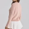 Lumi Weiße Baumwoll-Mini-Shorts mit ausgestelltem Bein Lumi Weiße Baumwoll-Mini-Shorts mit ausgestelltem Bein