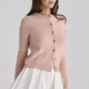 Lumi Weiße Baumwoll-Mini-Shorts mit ausgestelltem Bein Lumi Weiße Baumwoll-Mini-Shorts mit ausgestelltem Bein
