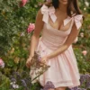 Lyla – Rosa Minikleid aus Stretch-Baumwolle Lyla – Rosa Minikleid aus Stretch-Baumwolle