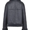 Madden Graue vegane Shearling-Fliegerjacke Madden Graue vegane Shearling-Fliegerjacke