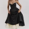 Mademoiselle – Midi-Kleid aus schwarzem Tüll Mademoiselle – Midi-Kleid aus schwarzem Tüll