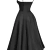 Mademoiselle – Midi-Kleid aus schwarzem Tüll Mademoiselle – Midi-Kleid aus schwarzem Tüll