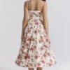 Mademoiselle Midi-Kleid aus Tüll mit italienischem Rosenprint Mademoiselle Midi-Kleid aus Tüll mit italienischem Rosenprint