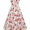 Mademoiselle Midi-Kleid aus Tüll mit italienischem Rosenprint Mademoiselle Midi-Kleid aus Tüll mit italienischem Rosenprint