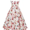 Mademoiselle Midi-Kleid aus Tüll mit italienischem Rosenprint Mademoiselle Midi-Kleid aus Tüll mit italienischem Rosenprint