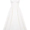 Mademoiselle Weißes Tüll-Midi-Kleid Mademoiselle Weißes Tüll-Midi-Kleid