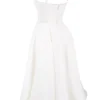 Mademoiselle Weißes Tüll-Midi-Kleid Mademoiselle Weißes Tüll-Midi-Kleid