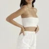 Mae Shorts aus weißer Broderie Anglaise Mae Shorts aus weißer Broderie Anglaise
