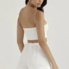 Mae Shorts aus weißer Broderie Anglaise Mae Shorts aus weißer Broderie Anglaise
