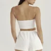 Mae Shorts aus weißer Broderie Anglaise Mae Shorts aus weißer Broderie Anglaise