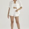 Mae Shorts aus weißer Broderie Anglaise Mae Shorts aus weißer Broderie Anglaise