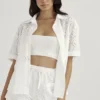 Mae Shorts aus weißer Broderie Anglaise Mae Shorts aus weißer Broderie Anglaise